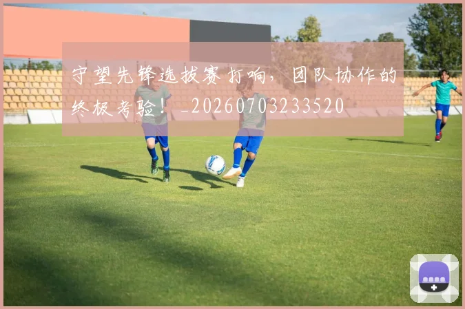 守望先锋选拔赛打响，团队协作的终极考验！_20260703233520